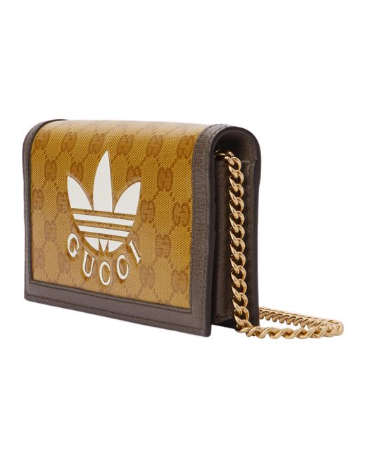 Gucci Metallic X Adidas Chain Logo Crossbody Bag