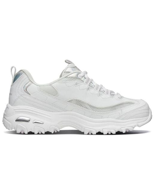 Skechers White (Wmns) D Lites 1.0 Gs