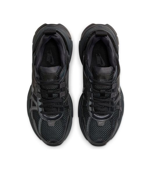 Nike Black V2K Run Shoes With Reflective Accents
