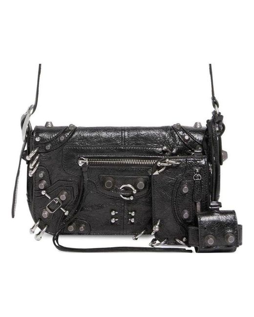 Balenciaga (Wmns) Le Cagole Xs Flap Bag With Piercings in Black