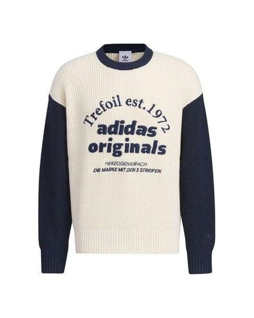Adidas Blue Originals Classic Sport Sweater (Gender Neutral) Asia Sizing Night' for men