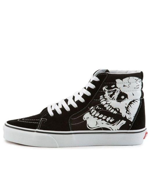 Vans Black Sk8-Hi 'Tm Glow Skulls' for men
