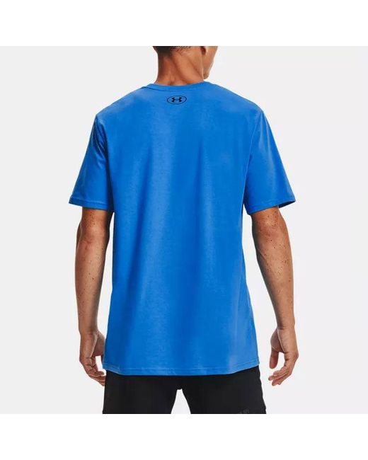 Under Armour Blue Gl Foundation Casual Round Neck Sports Breathable Short Sleeve for men