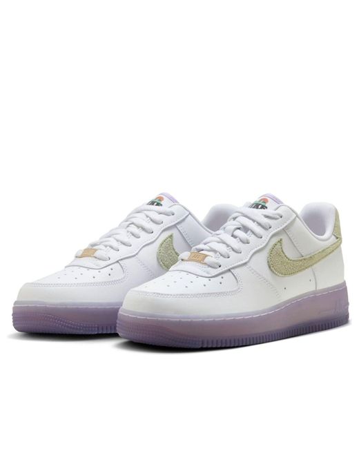 Nike White (Wmns) Air Force 1 '07 Lx Grape'