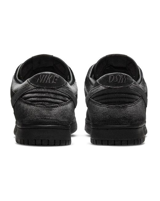 Nike Black X Dover Street Market Dunk Low Velvet' for men