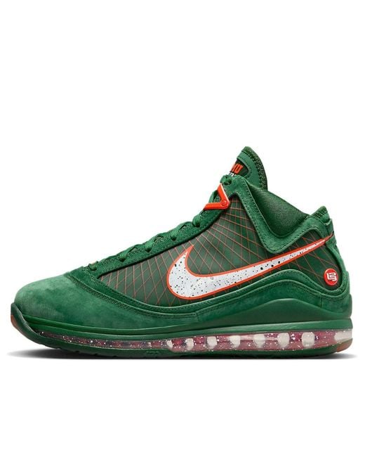 Nike Green X Florida A&M University Lebron 7 Retro 'Rattlers for men