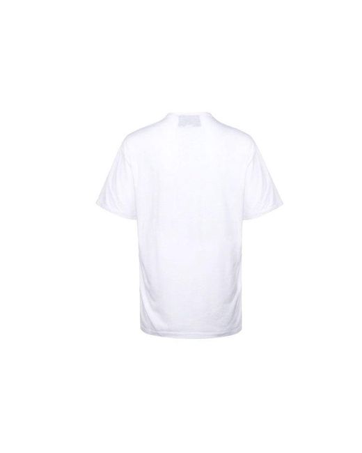Gucci White Print With Round Neck And Short Sleeves