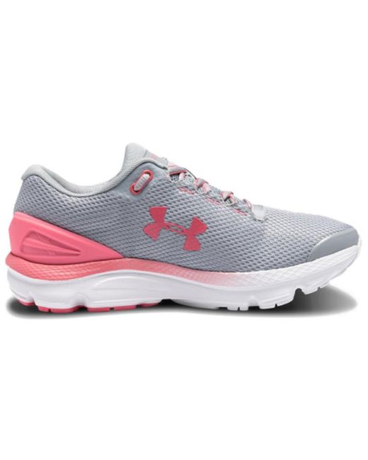 Under Armour Charged Gemini Grey/pink White | Lyst