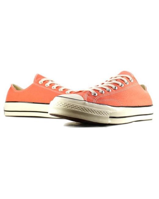 Converse Red Chuck Taylor All Star 70's Low Top Vintage Canvas Wild Mango for men
