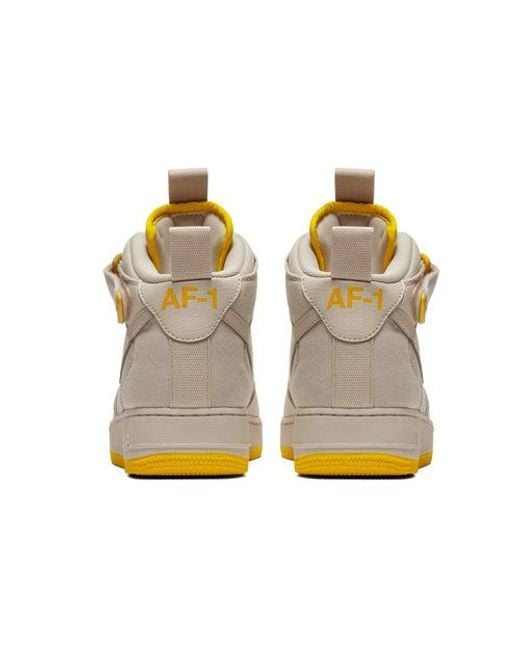 Nike Natural Air Force 1 Mid 07 Canvas 'Desert Sand' Ah6770-002 for men