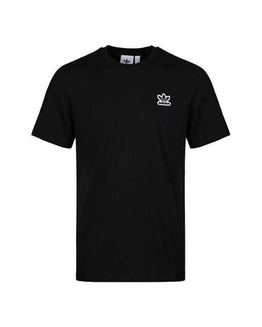 Adidas Black Originals 3D Logo Short Sleeve for men