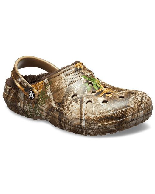 CROCSTM Brown Classic Lined Realtree Edge Clog