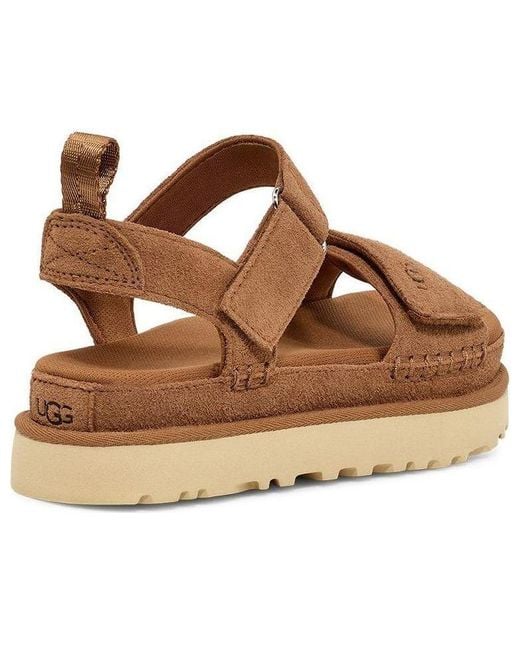 Ugg Brown (Wmns) Goldenstar Platform Sandal 'Chestnut'