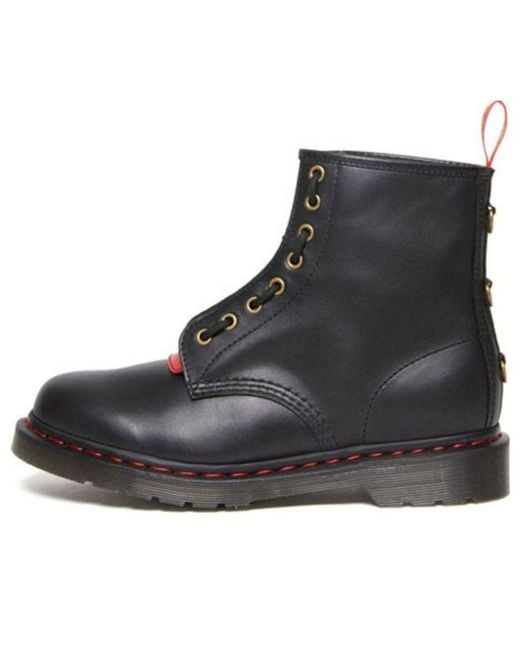 Dr. Martens Black 1460 Year Of The Rabbit Leather Lace Up Boots for men