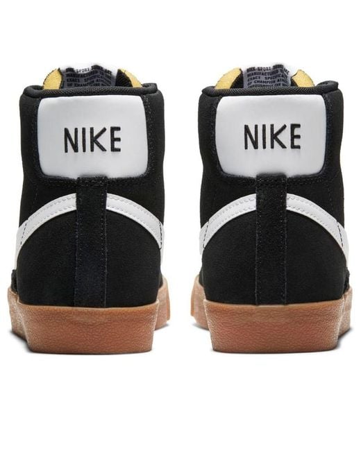 Nike Black (Wmns) Blazer Mid '77 Suede Gum'