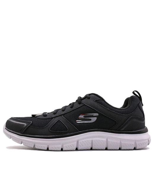 Skechers Black Track Low-Top Running Shoes for men