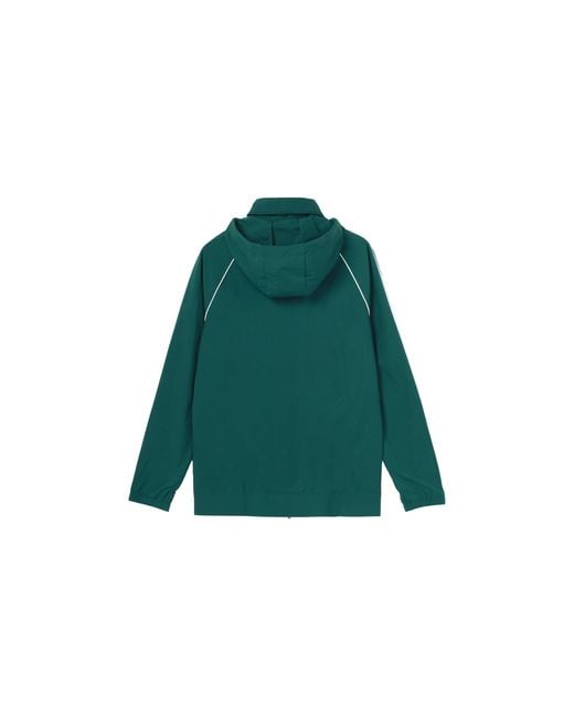 Adidas Green Originals Logo Colorblock Stripe Sports Jacket for men