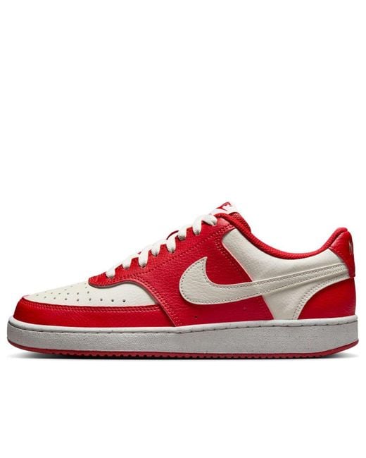 Nike Red (Wmns) Court Vision Low Next Nature 'University Sail'