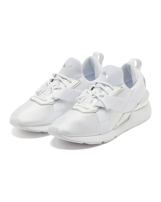 PUMA White (Wmns) Muse X3 Metallic'