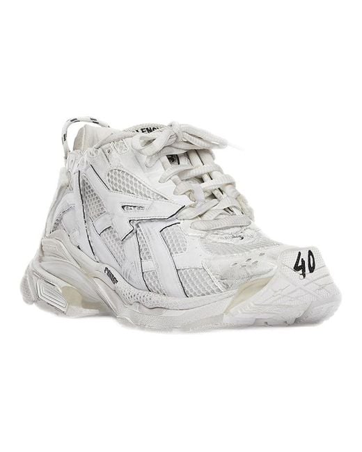 Balenciaga White (Wmns) Runner Sneaker 'Worn-Out'