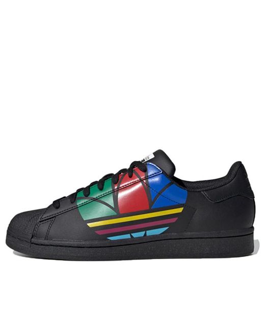 Adidas Blue Superstar Pure 'Colorful Trefoil for men