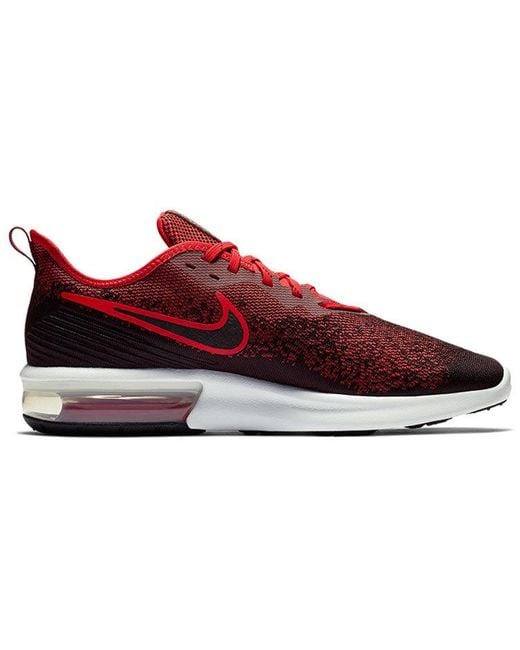Nike Red Air Max Sequent 4 'University' for men