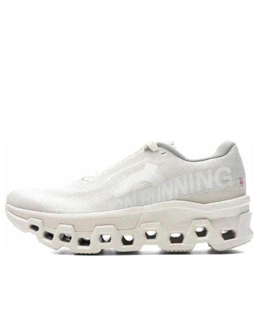 On Shoes White (Wmns) X Invincible Cloudmonster 2 'Ivory'