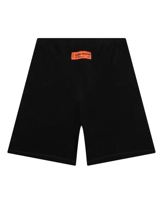 Heron Preston Black Racing Shorts for men