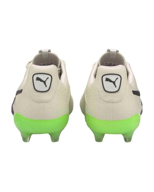 PUMA Green King Platinum 21 Vegan Fg Ag 'Ivory Glow Glare' for men
