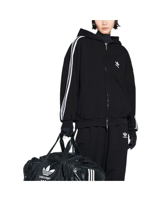 Balenciaga Black X Adidas Zip-Up Hoodie