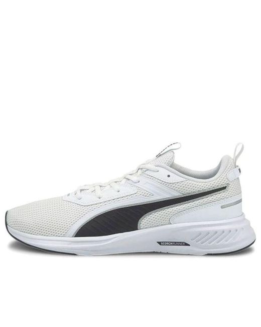 PUMA White Scorch Runner for men