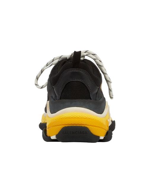 Balenciaga Yellow Triple S Sneaker for men