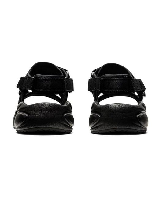 Asics Black Gel Bondal Sandals 'Triple' for men