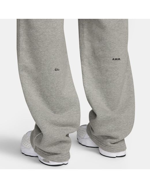 Nike Gray X Nocta Cardinal Stock Open Hem Fleece Pant for men