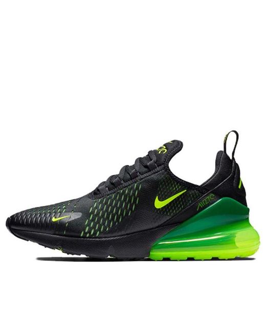 Nike Air Max 270 'black Volt' in Green for Men | Lyst