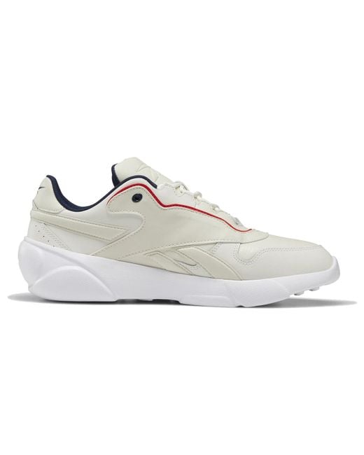 Reebok White Premier Classic Leather Creamy Shoes/Sneakers for men
