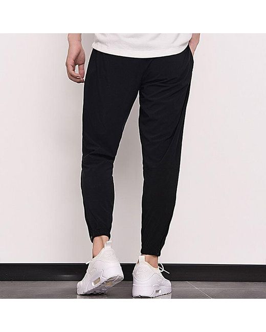 Nike Black Training Thin And Light Breathable Woven Sports Pants for men