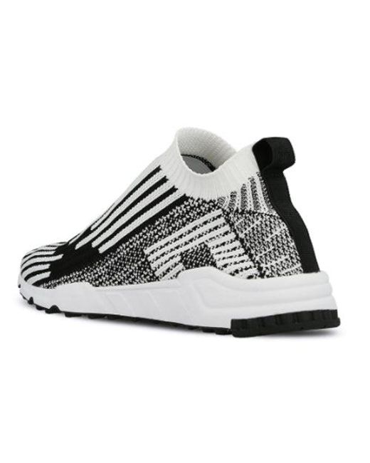 Adidas Black Eqt Support Sock Pk 'Cloud' for men