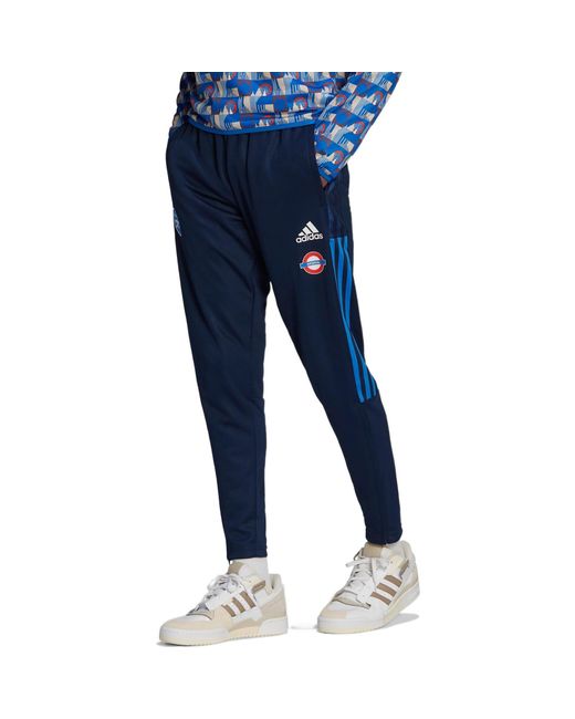 Adidas Blue Logo Soccer/Football Sports Pants/Trousers/Joggers Sw Fan Edition Arsenal for men