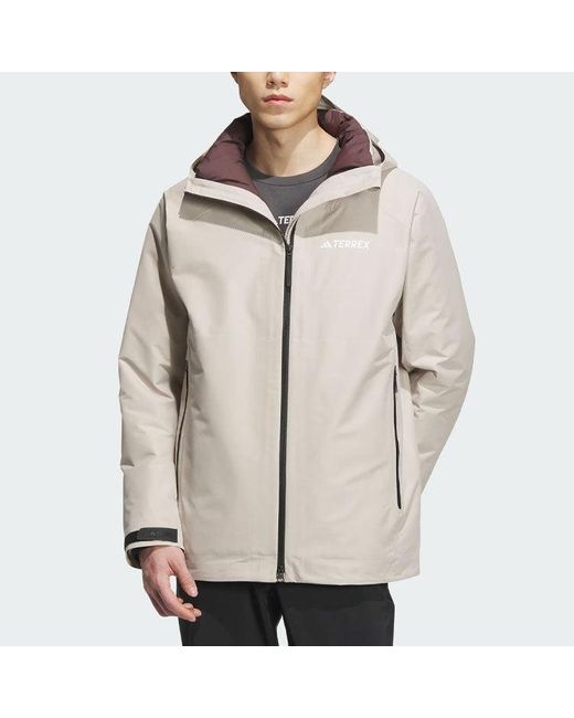 Adidas Gray Terrex 3-In-1 Rain.Rdy Reversible Jacket for men