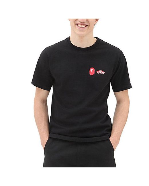 Vans Black X Bape Sk8-Hi T-Shirt for men