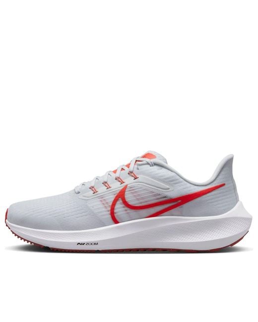 Nike White Air Zoom Pegasus 39 'Platinum Tint Light Crimson' Dh4071-009 for men