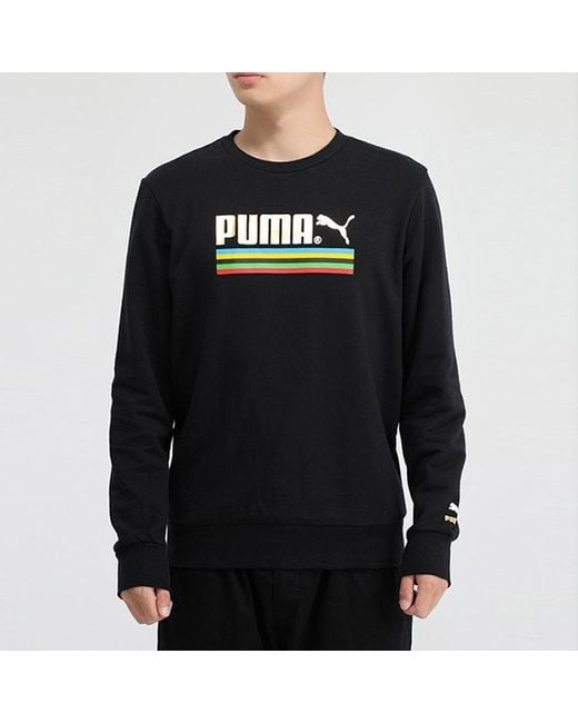 PUMA Black Tfs Unity World Resonance Round Neck for men