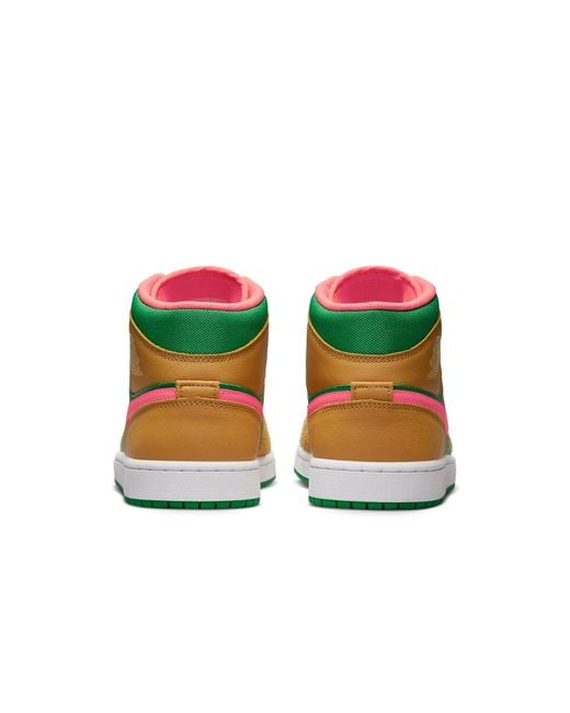 Nike Green Jordan 1 Mid 'Wheat Watermelon' for men