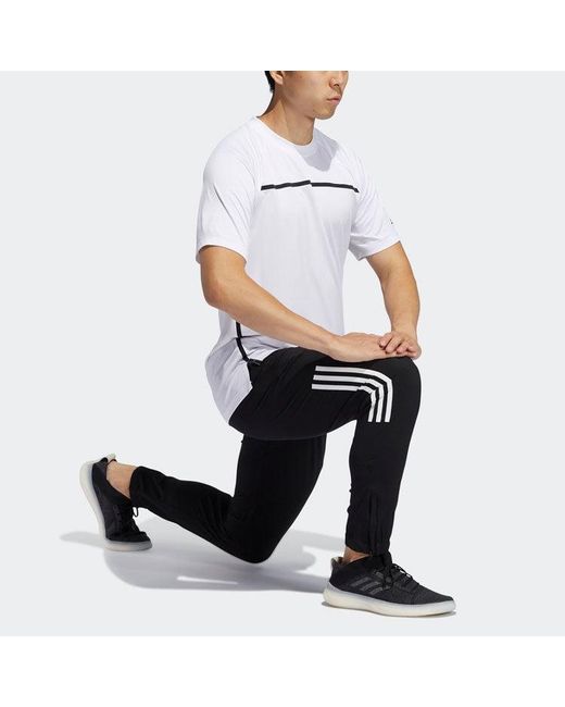 Adidas Black Plyr 3S Wbr Pnt Side Stripe Casual Training Sports Pants for men