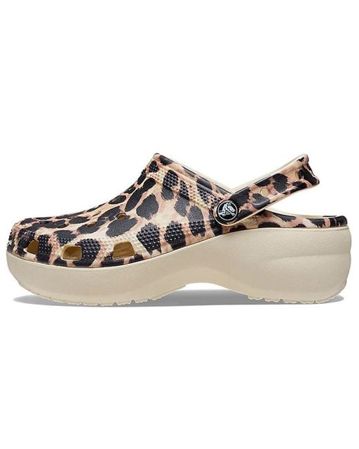 CROCSTM Brown (Wmns) Classic Platform 'Leopard'