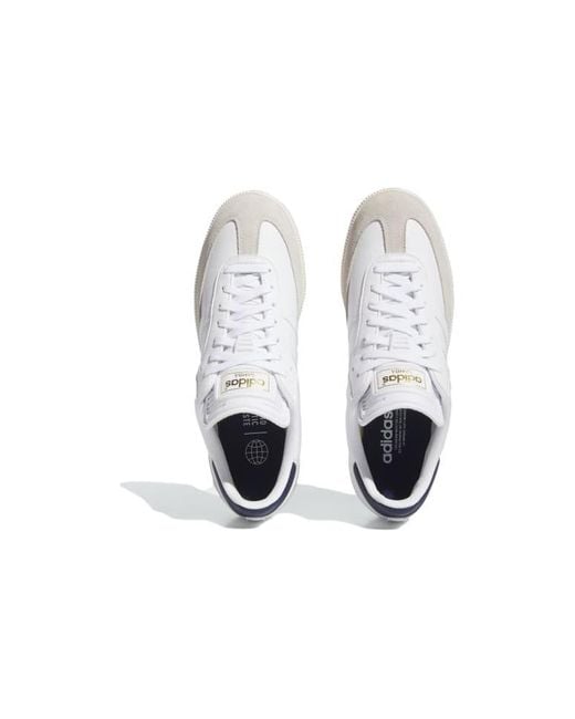 Adidas White Samba Spikeless Golf Collegiate' for men