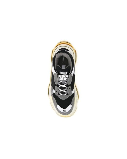 Balenciaga Gray Triple S Sneaker for men