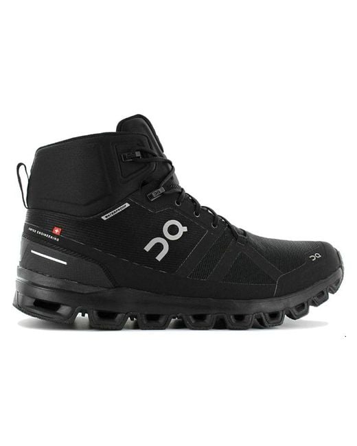 On Shoes Black Cloudrock Waterproof for men