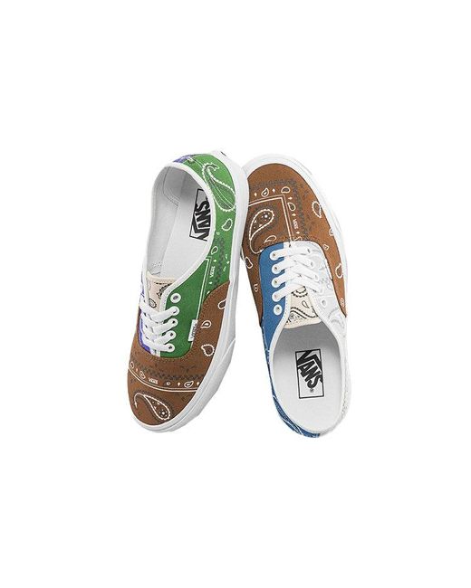 Vans Green Authentic 'Peace Paisley for men